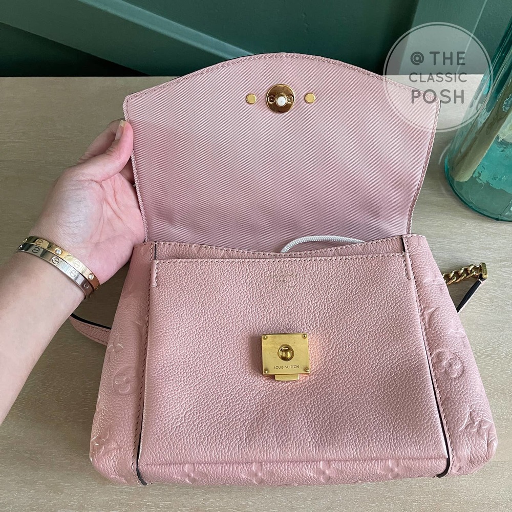 LOUIS VUITTON Blanche BB Rose Poudre Empreinte Crossbody BAG SP1178 - Picture 12 of 15